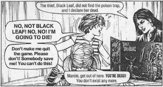 If your players are going to react like this person did in the Chick Tract called "Dark Dungeons" then you have so many other peoples going on other than how to midigate Death in a game of Dungeons & Dragons. Seek professional help, seriously.